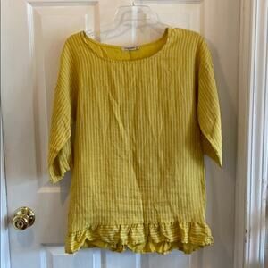 Lungo L’arno S linen striped top